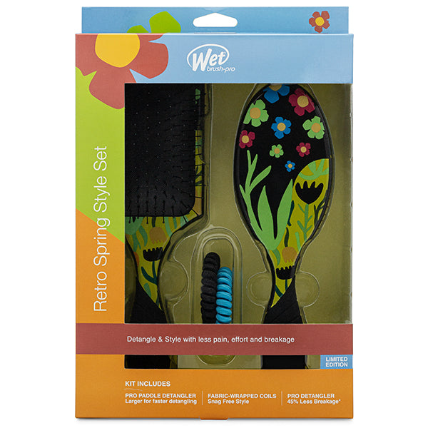 Wet Brush Pro Retro Spring Style Set