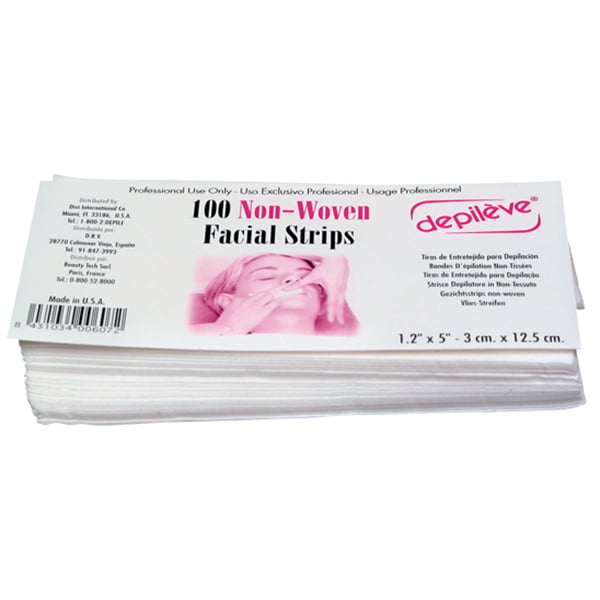 Depileve Non-Woven 1.2" x 5" Facial Strips