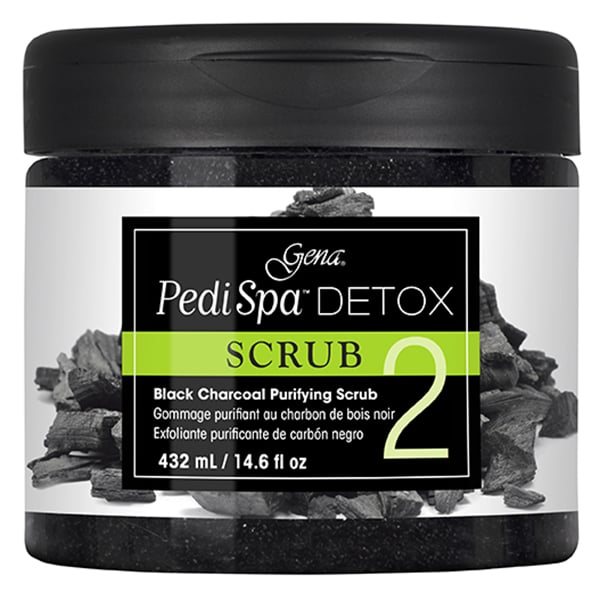 Gena Pedi Spa Detox Black Charcoal Scrub