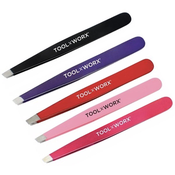Tool Worx Power Grip Slanted Tweezers