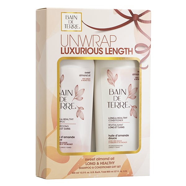 Bain De Terre Sweet Almond Oil Long & Healthy Gift Set