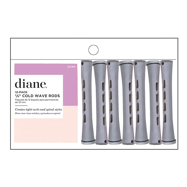 Diane Cold Wave Perm Rods, 12 Pack
