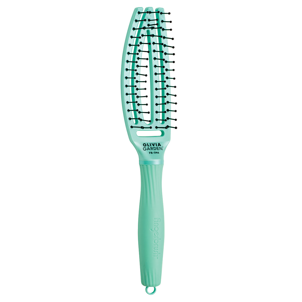 Olivia Garden Finger Brush, Small (Arctic Frost)