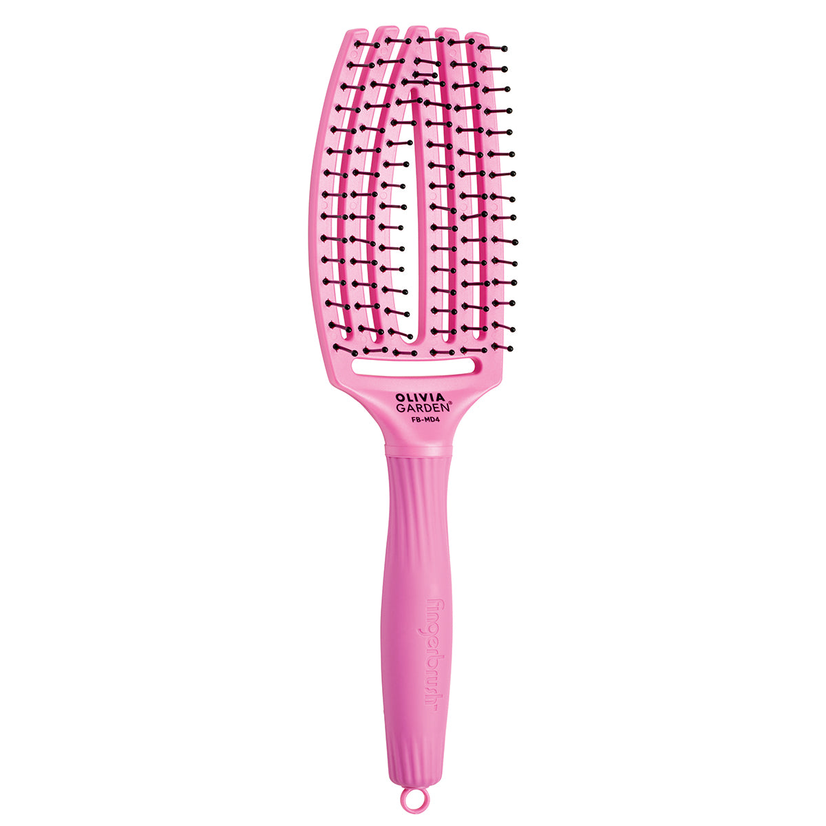 Olivia Garden Finger Brush, Medium (Arctic Frost)