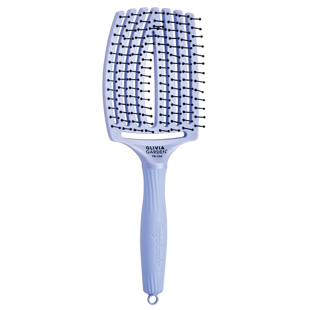 Olivia Garden Finger Brush, Large (Arctic Frost)