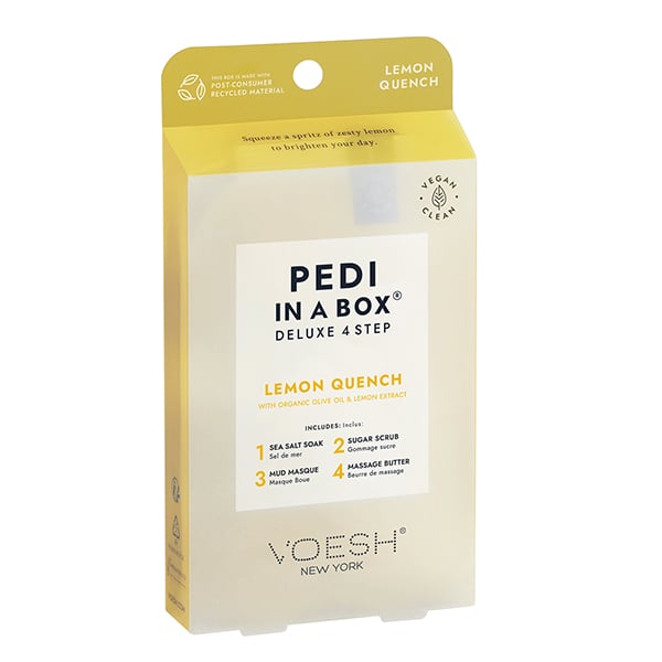 Voesh Lemon Quench Pedi in a Box Deluxe (4 Step Kit)