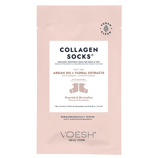 Voesh Argan Oil Collagen Socks, 1 Pair