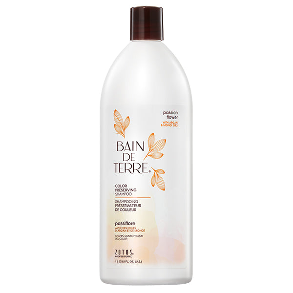 Bain De Terre Passion Flower Color Preserving Shampoo, Liter