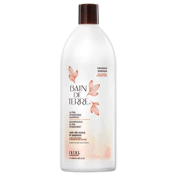 Bain De Terre Coconut Papaya Ultra Hydrating Shampoo, Liter