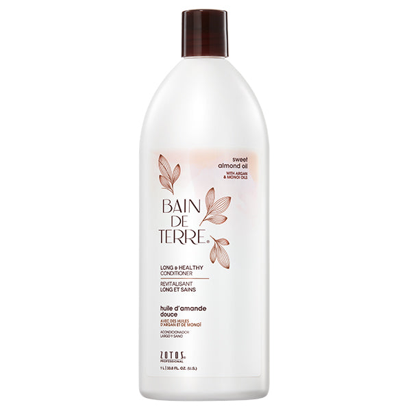 Bain De Terre Sweet Almond Oil Long & Healthy Conditioner, Liter