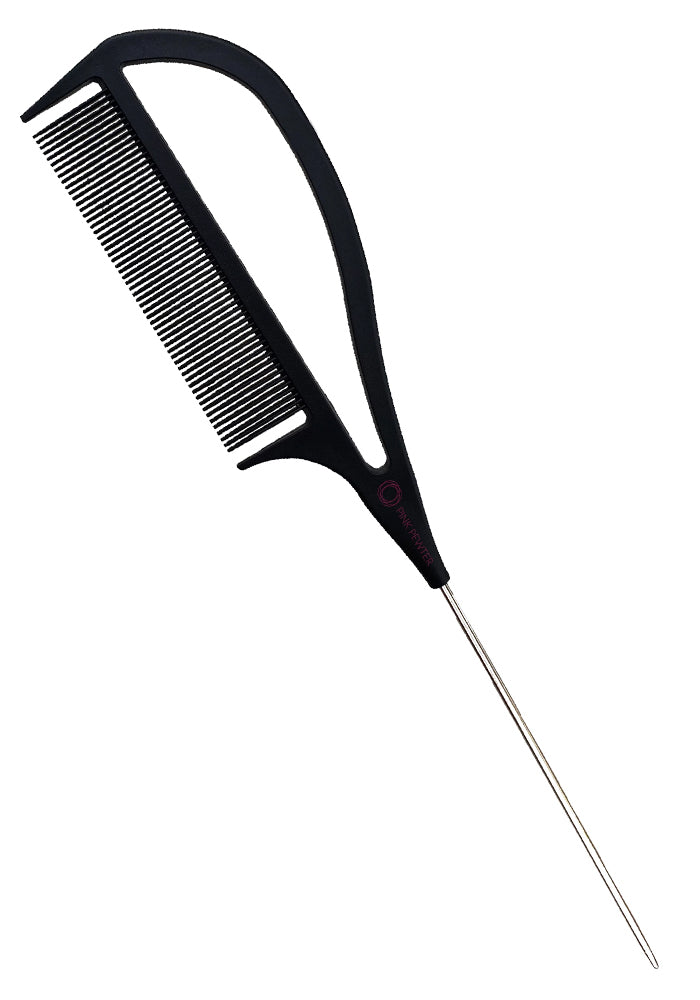"Never Let Go" Carbon Fibre Styling and Highlighting Comb - Black