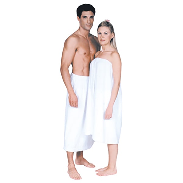 Scalpmaster Terry Cloth White Velcro Spa Wrap