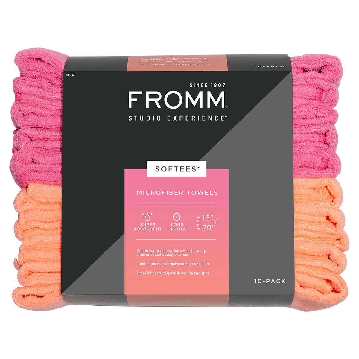Fromm Studio Experience Softees Microfiber Towels, 10 Pack