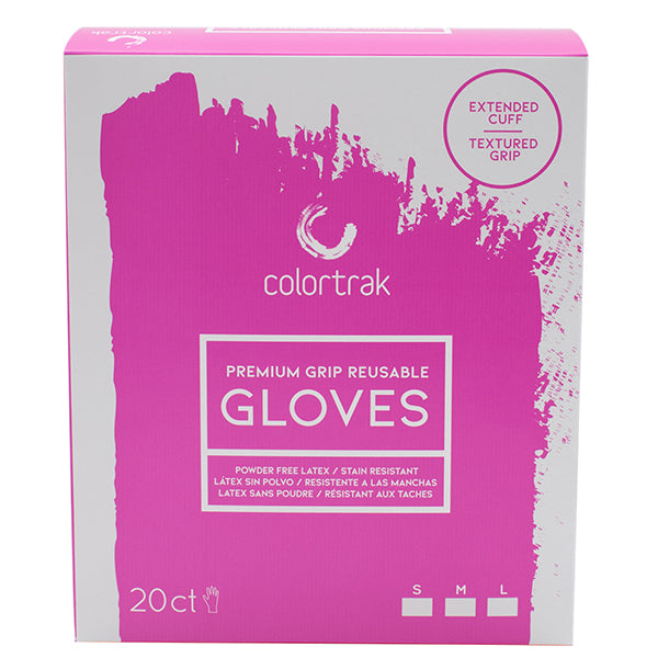 Colortrak Reusable Black Latex Gloves