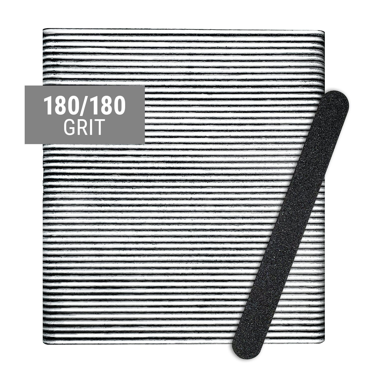 MBS Nail Care 7" Black Files, 50 Pack
