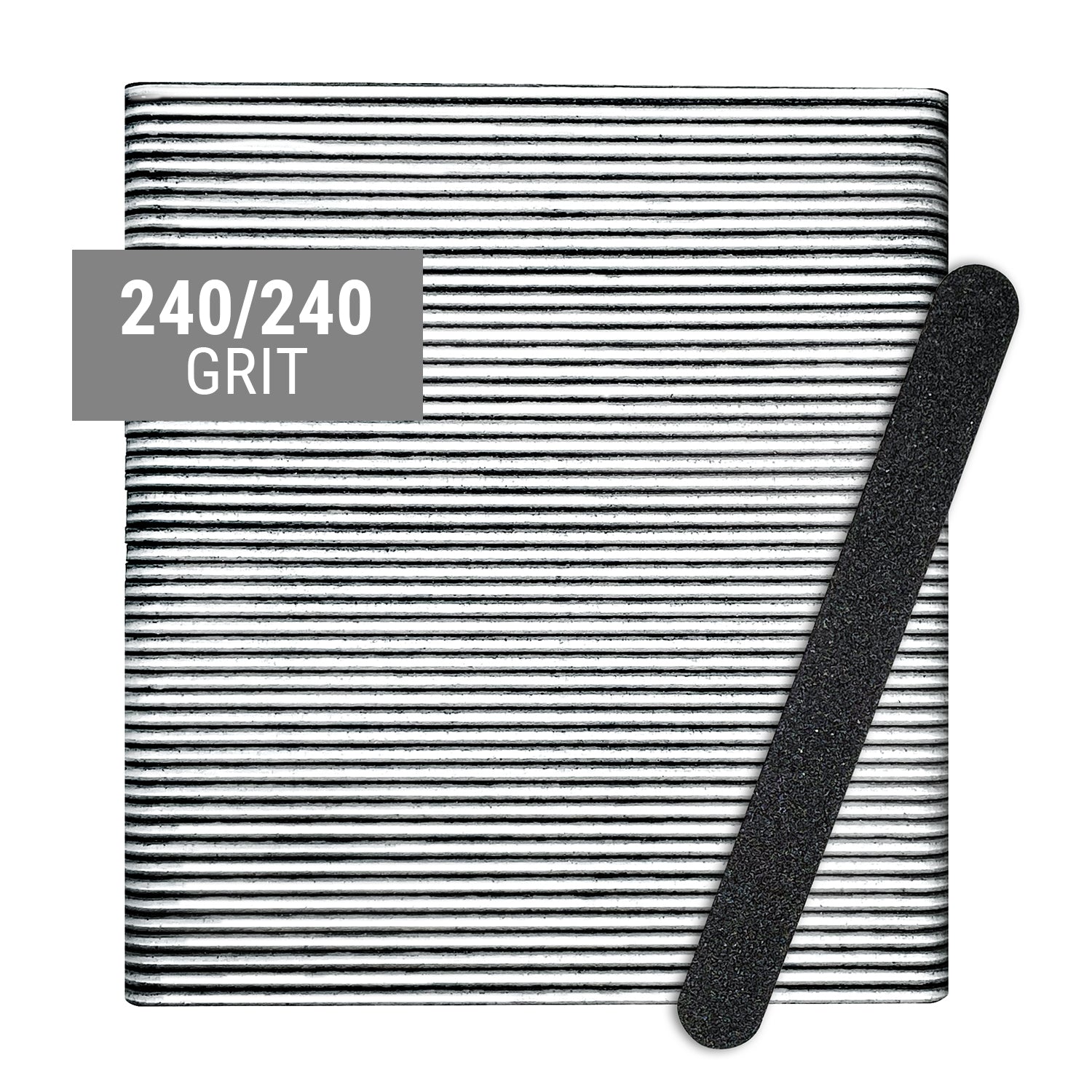 MBS Nail Care 7" Black Files, 50 Pack