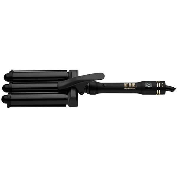 Hot Tools Pro Artist Black Gold Digital 3 Barrel Hair Waver