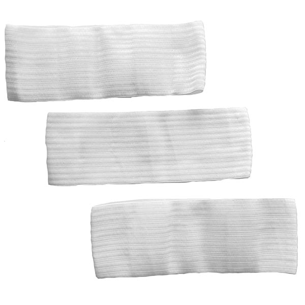 White Velcro Disposable Headbands