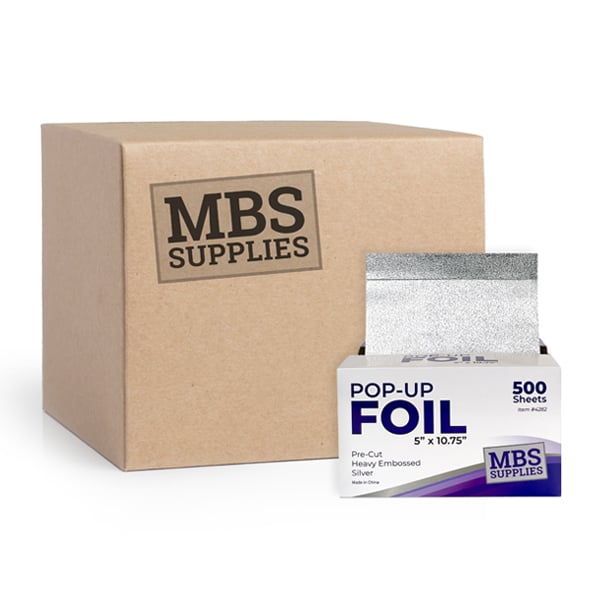 MBS Supplies Pop-Up Foil 5" x 10.75", 500 Sheets (Heavy Embossed), Case of 12
