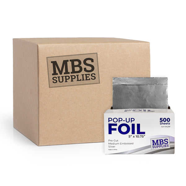 MBS Supplies Pop-Up Foil 5" x 10.75", 500 Sheets (Medium Embossed), Case of 12