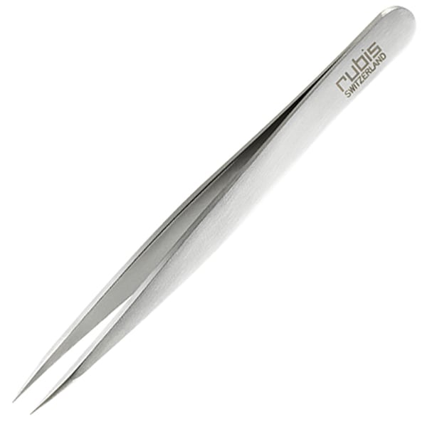 Rubis Stainless Steel Pointed Tip Tweezer 3.75"