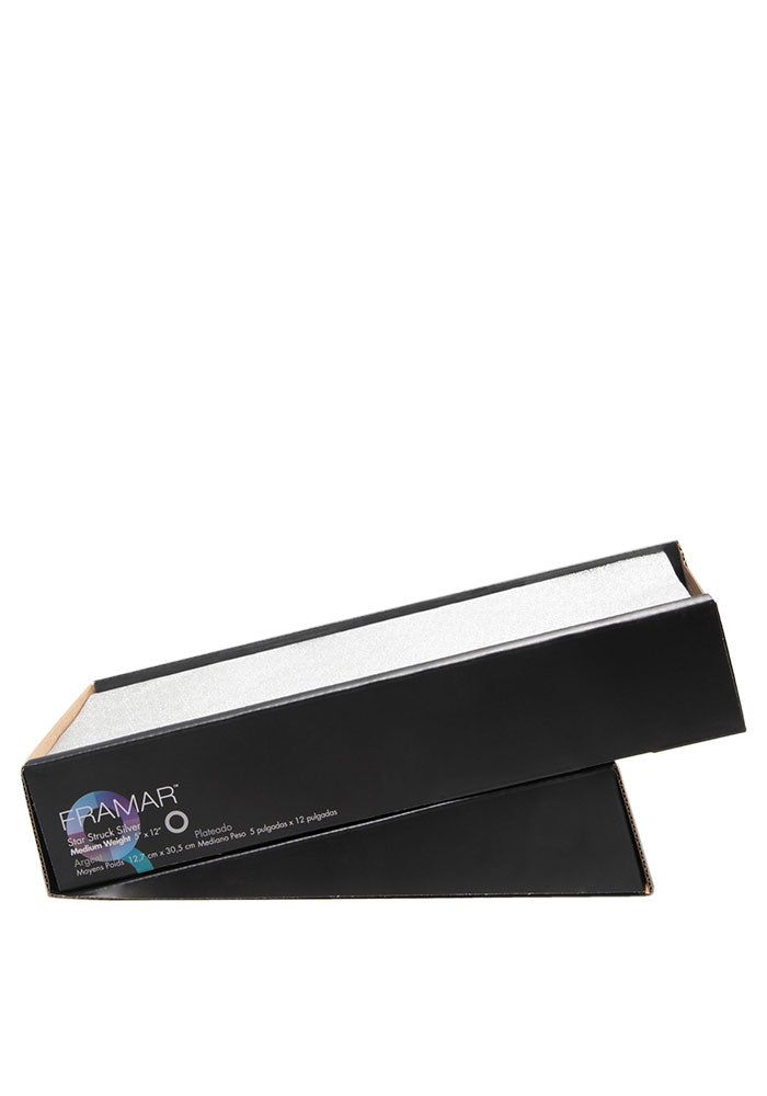 5"x12" Star Struck Silver Pre-Cut Embossed Foil