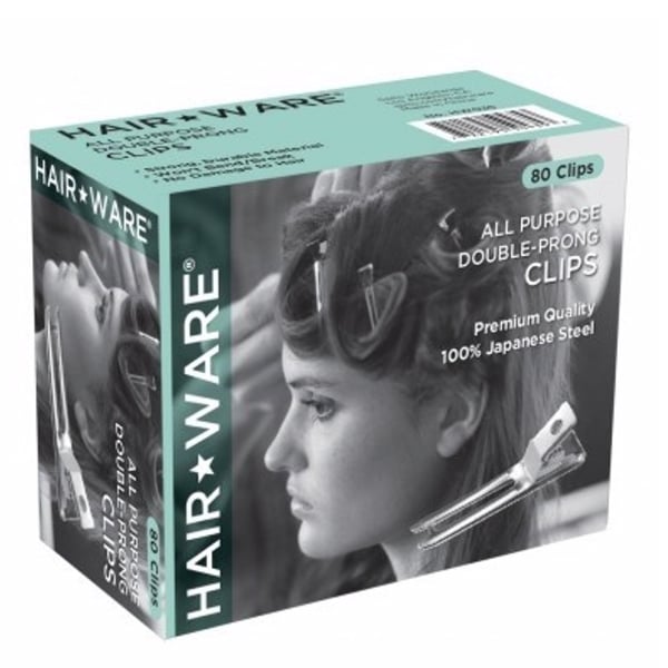 Hair Ware All Purpose Double-Prong Clips