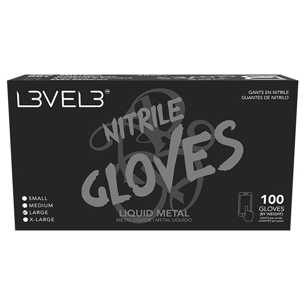 L3VEL3 Nitrile Liquid Metal Gloves