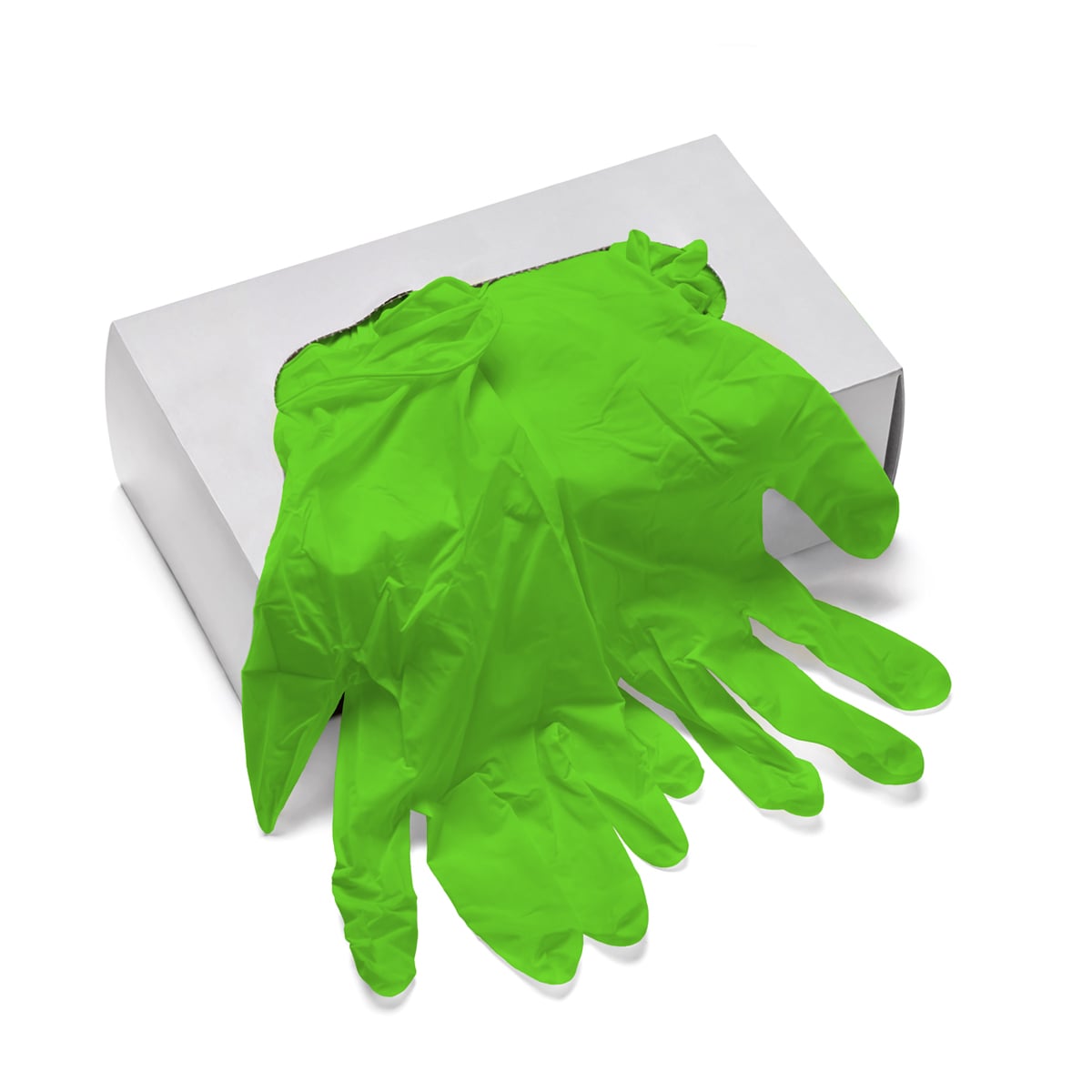 Lime Performance Nitrile Gloves, 100 Pack
