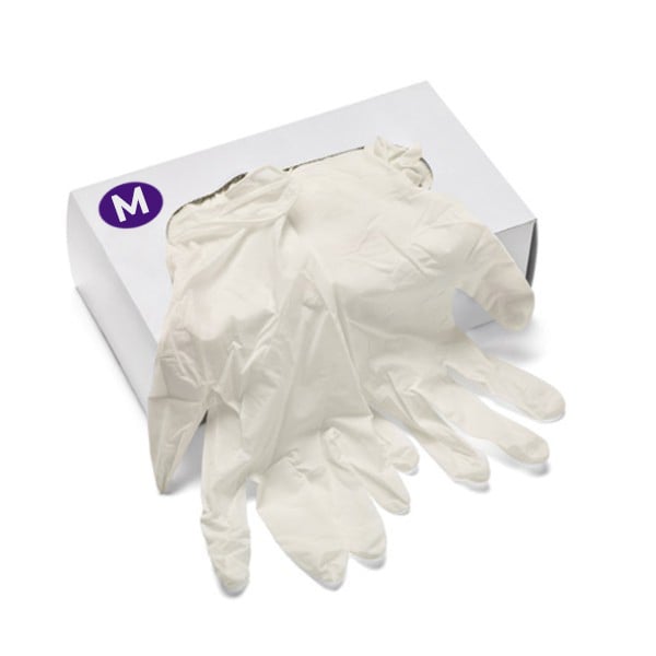Powder Free Clear Vinyl Gloves, 100 Pack