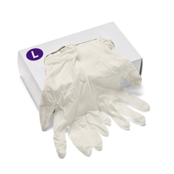 Powder Free Clear Vinyl Gloves, 100 Pack