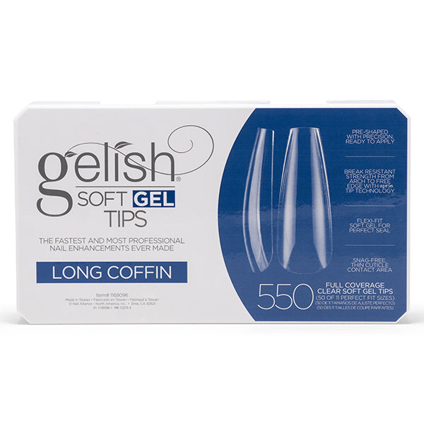 Gelish Soft Gel Nail Tips, 550 Count