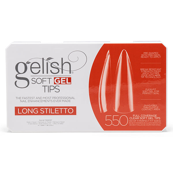 Gelish Soft Gel Nail Tips, 550 Count