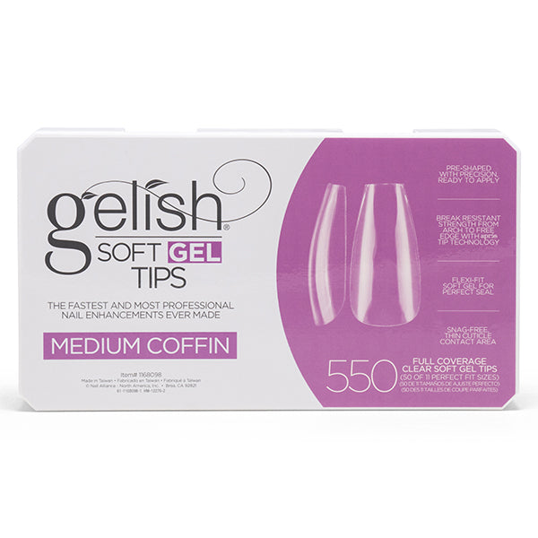 Gelish Soft Gel Nail Tips, 550 Count