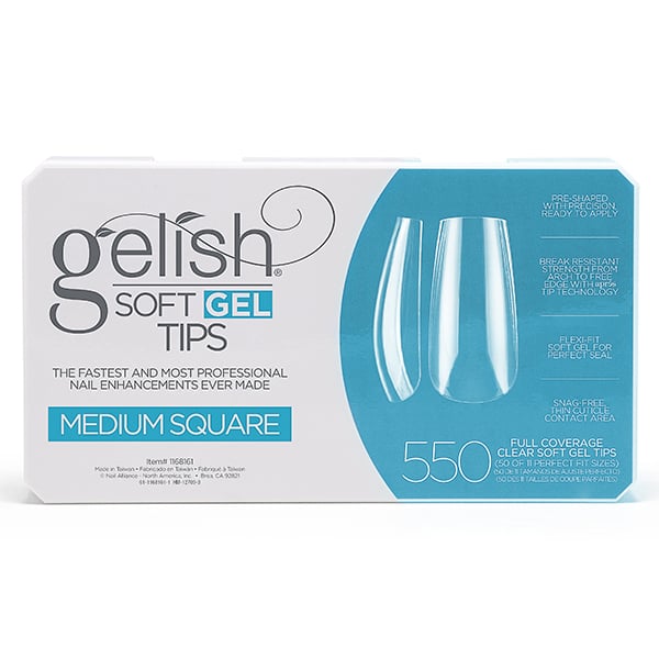 Gelish Soft Gel Nail Tips, 550 Count