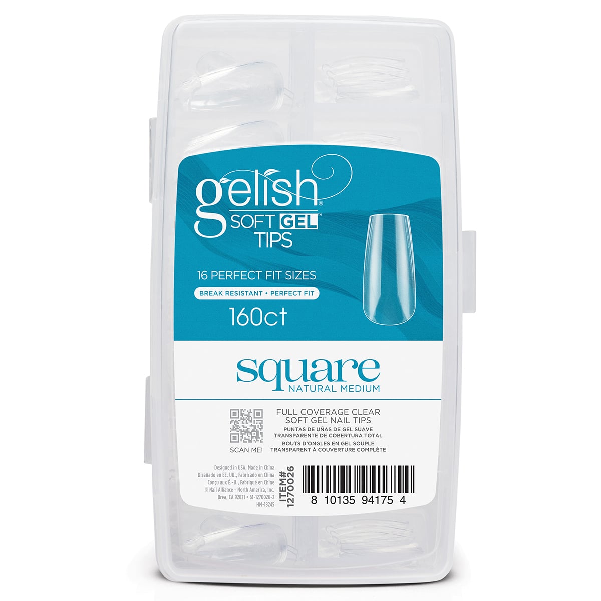 Gelish Soft Gel Tips, 160 Count