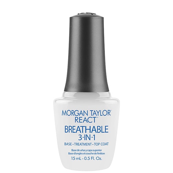 Morgan Taylor React Breathable 3-In-1 Treatment & Topcoat