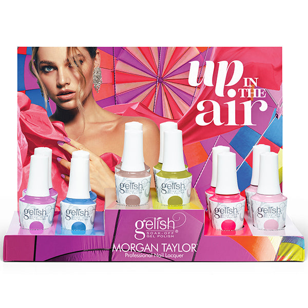 Gelish Soak Off Gel Polish (Up In the Air), 12 Piece Display