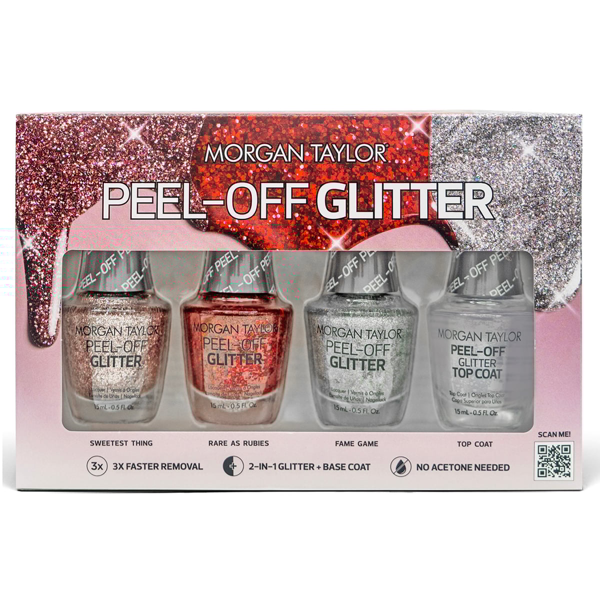 Morgan Taylor Peel-Off Glitter