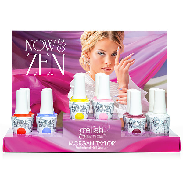 Gelish Soak Off Gel Polish (Now & Zen Collection), 12 Piece Display