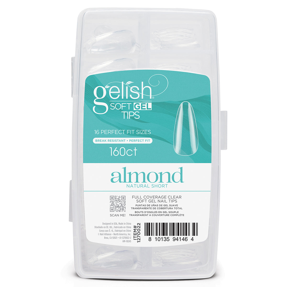 Gelish Soft Gel Tips, 160 Count