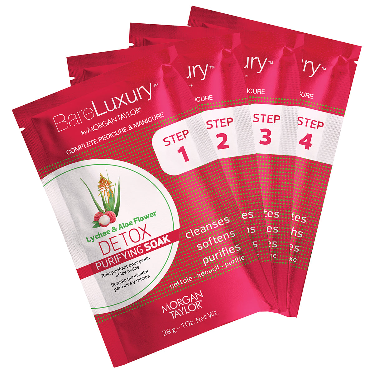 Bare Luxury by Morgan Taylor Manicure/Pedicure Kit, 4 Pack