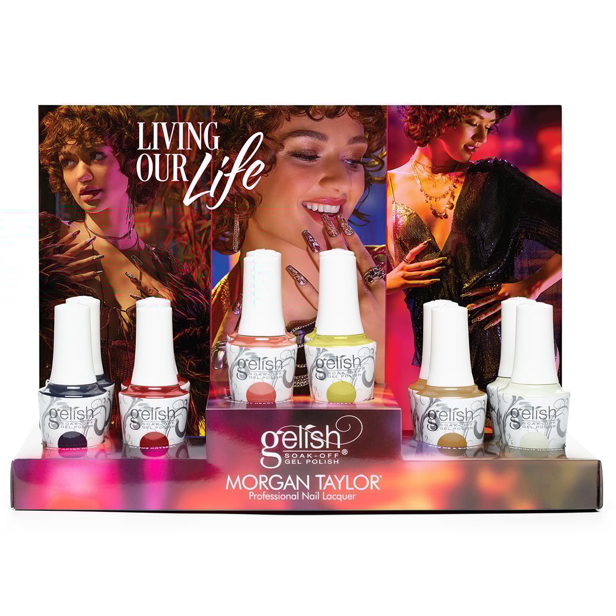 Gelish Gel Polish, .5 oz (Living Our Life Collection), 12 Piece Display