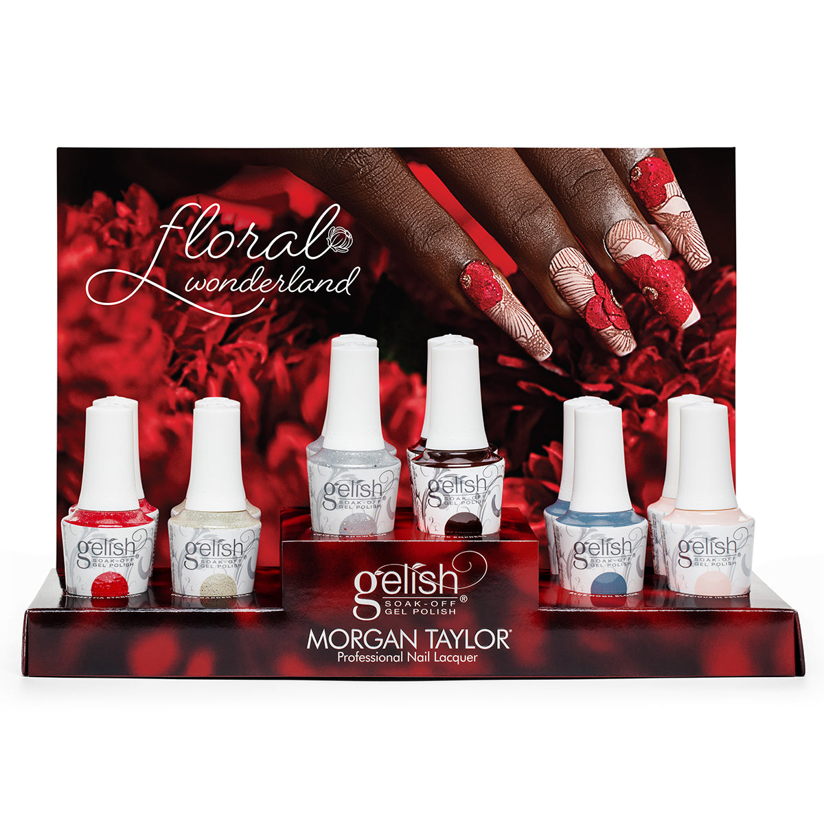 Gelish Gel Polish, .5 oz (Floral Wonderland), 12 Piece Display