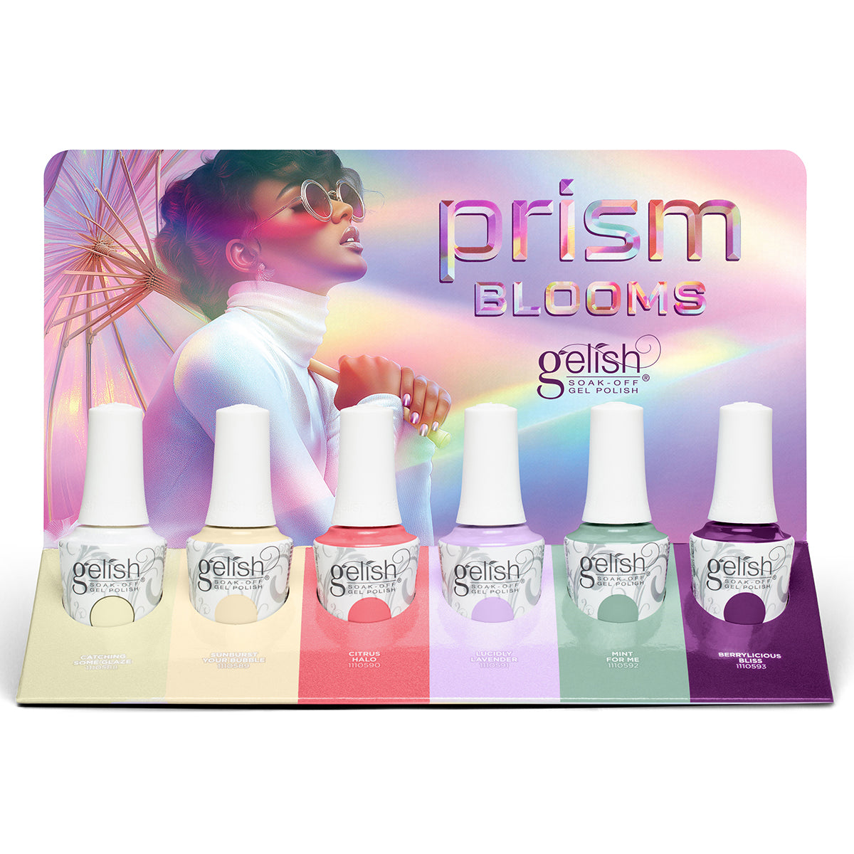Gelish Gel Polish, .5 oz (Prism Blooms Collection), 6 Piece Display