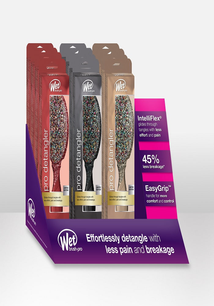 Pro Detangler Crushed Jewels 9-Pc. Display