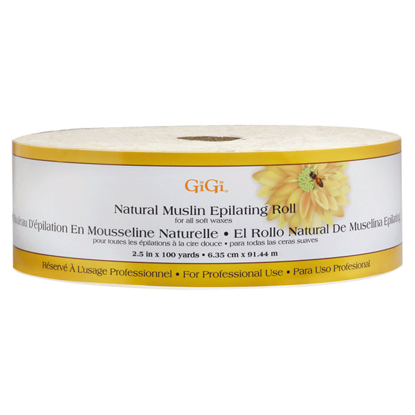 GiGi Natural Muslin Roll 2.5" x 100 Yards