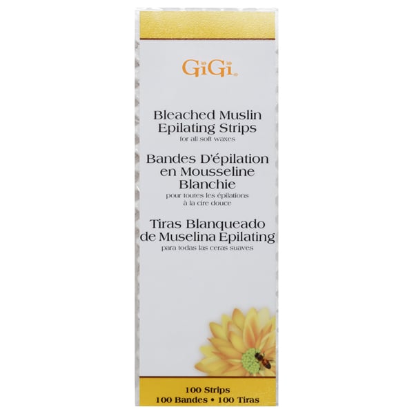 GiGi Bleached Muslin Epilating Strips Small 1.75" x 4.5"