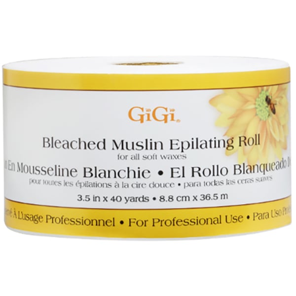 GiGi Bleached Muslin Epilating Roll 3.5" x 40 Yards