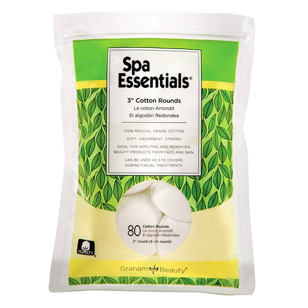 Spa Essentials 3" Cotton Rounds